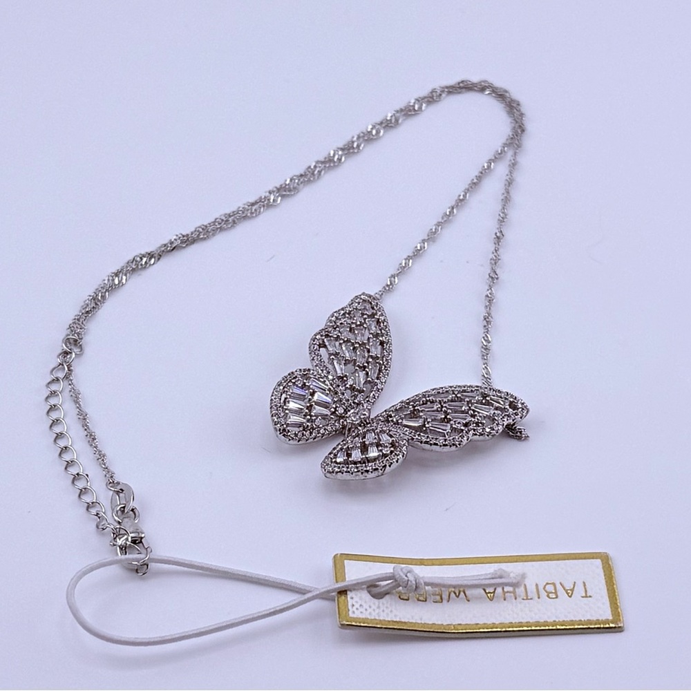 Tabitha Webb Beautiful Butterly Necklace Sterling Silver New With Tags - Picture 8 of 13